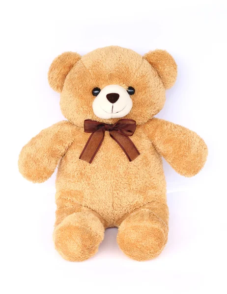 Bild von Spielzeug-Teddybär auf weißem Hintergrund — Stockfoto