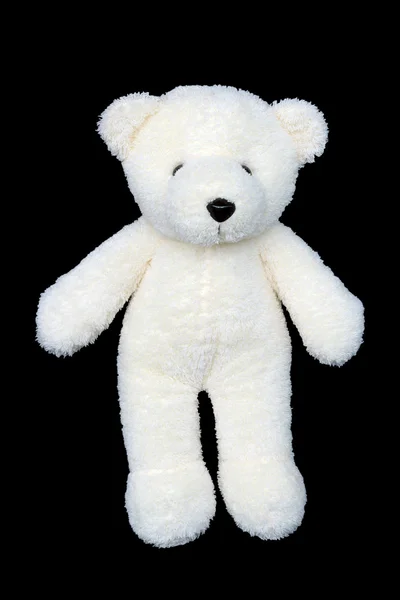 Bilden av leksak nallebjörn på svart bakgrund — Stockfoto
