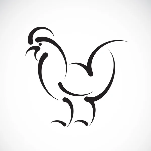 Imagen vectorial de un diseño de pollo sobre fondo blanco. / Vector — Archivo Imágenes Vectoriales