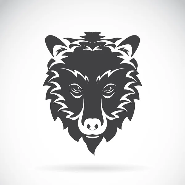 Imágenes vectoriales de la cabeza del oso sobre un fondo blanco., Vector bear h — Vector de stock