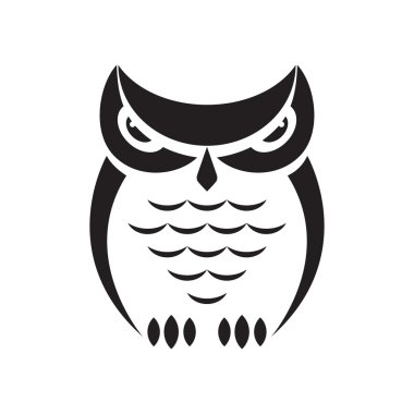 Beyaz bir arka plan üzerinde baykuş tasarım vektör görüntüler. Vektör baykuş fo