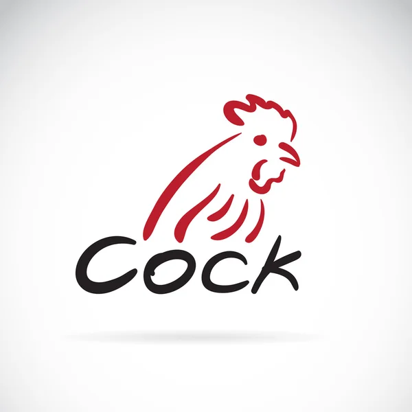 Vector of a cock logo on white background. — Stock Vector