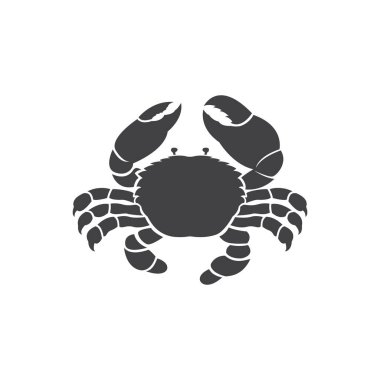 Beyaz arkaplanda bir yengeç tasarımı taşıyıcısı. Kolay düzenlenebilir vektör çizimi. Hayvanlar. Amfibi