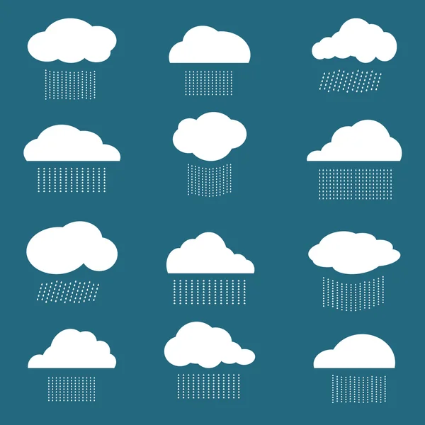 Bulut ve yağmur vektör görüntü — Stok Vektör