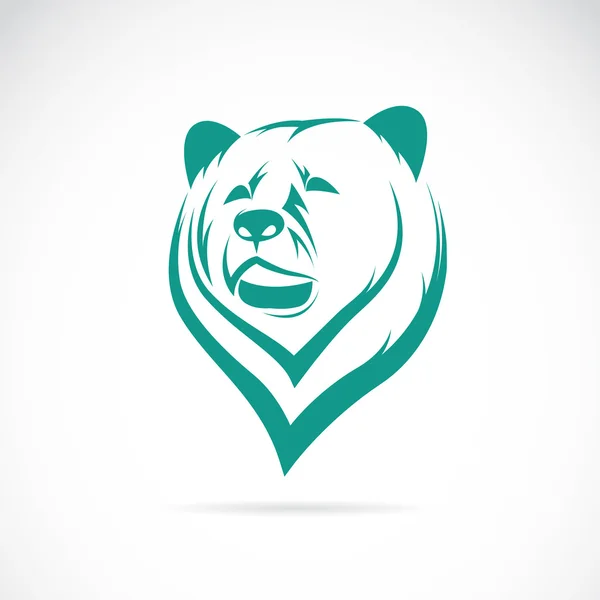 Διανυσματική εικόνα του μια αρκούδα του κεφάλι — Διανυσματικό Αρχείο