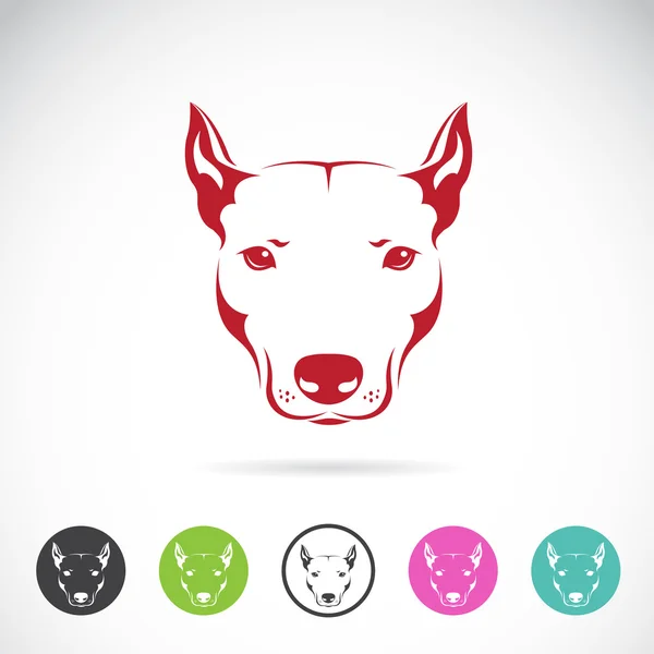 Imagen vectorial de una cabeza de perro — Vector de stock