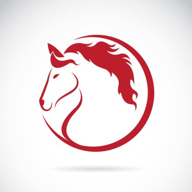 Beyaz arkaplanda at tasarımının vektör resimleri