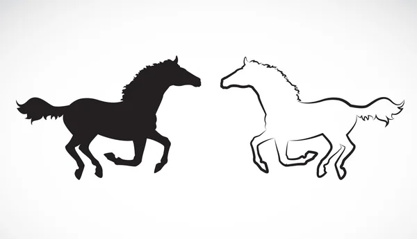 Immagine vettoriale di un cavallo — Vettoriale Stock