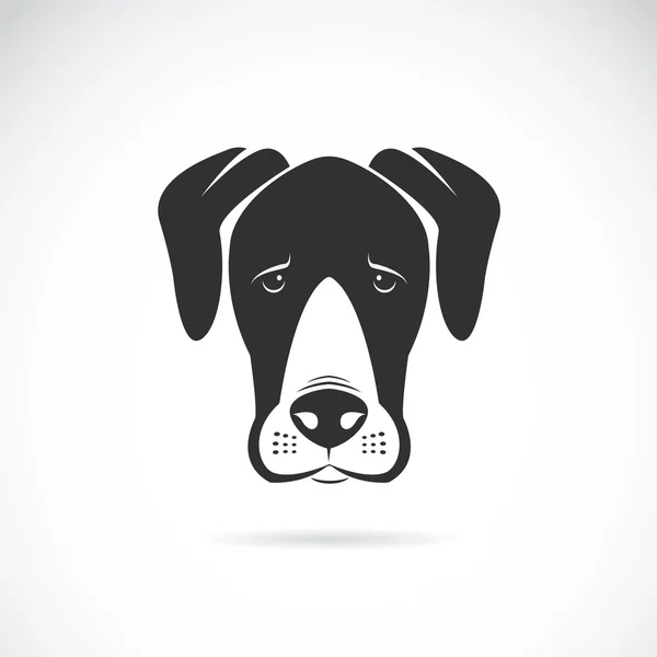 Imagen vectorial de un perro (gran danés) sobre fondo blanco — Vector de stock