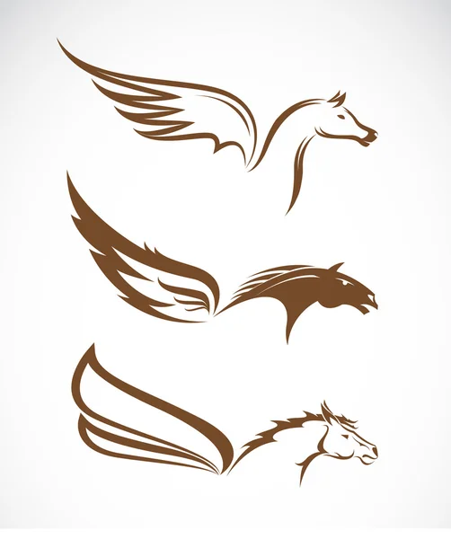 Vektor kép egy Pegasus szárnyas lovak — Stock Vector