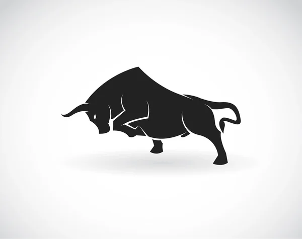 Imagen vectorial de un toro sobre fondo blanco — Archivo Imágenes Vectoriales