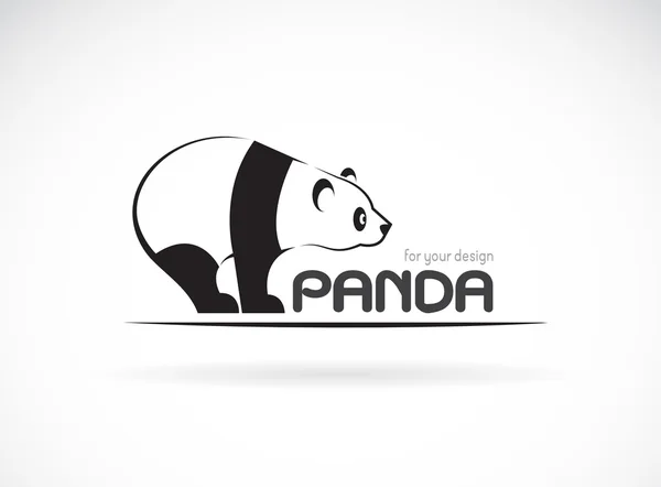Imagen vectorial de un diseño de panda sobre un fondo blanco — Vector de stock