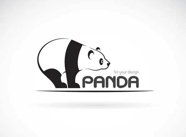 Gambar vektor dari desain panda dengan latar belakang putih Grafik Vektor