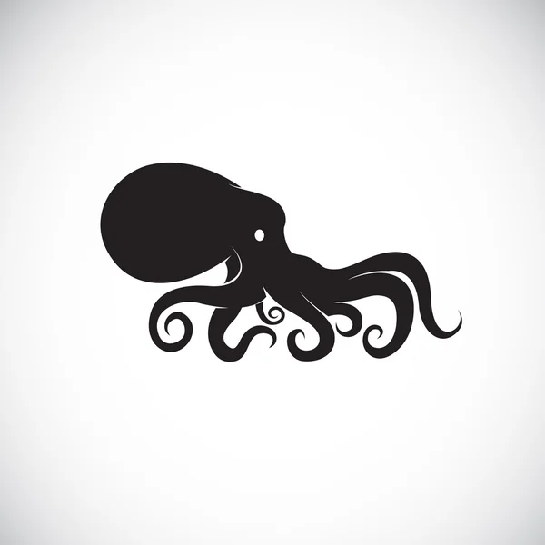 Vector image of an octopus design on white background and blue Stock ...