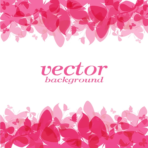 Diseño de mariposa sobre fondo blanco - Ilustración vectorial, espalda — Vector de stock