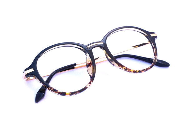 Image of eyeglasses on a white background