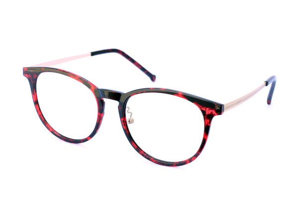 Image of eyeglasses on a white background