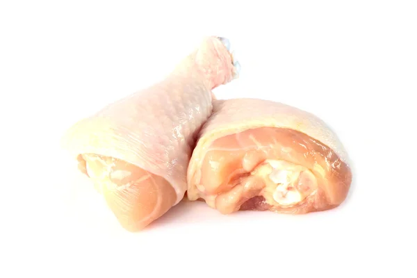 Imagem da baqueta de frango em um fundo branco — Fotografia de Stock