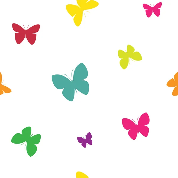 Papillon vecteur art fond design pour tissu et décor. Mer — Image vectorielle