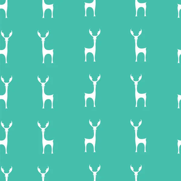 Deer Vector Art Hintergrunddesign für Stoff und Dekor. nahtlos — Stockvektor