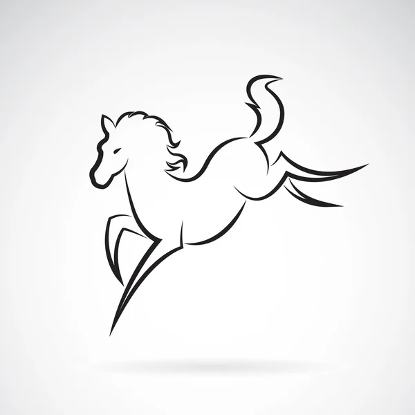 Imagen vectorial de un diseño de caballo sobre fondo blanco — Vector de stock