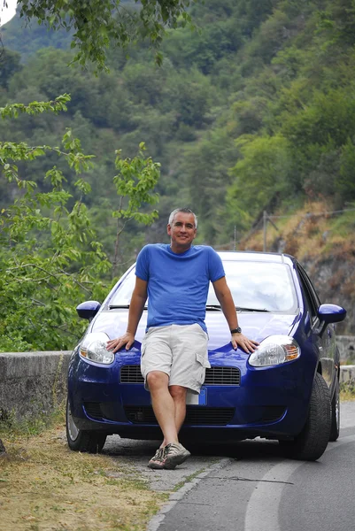 Car rental happy tourist. — Stock Photo, Image