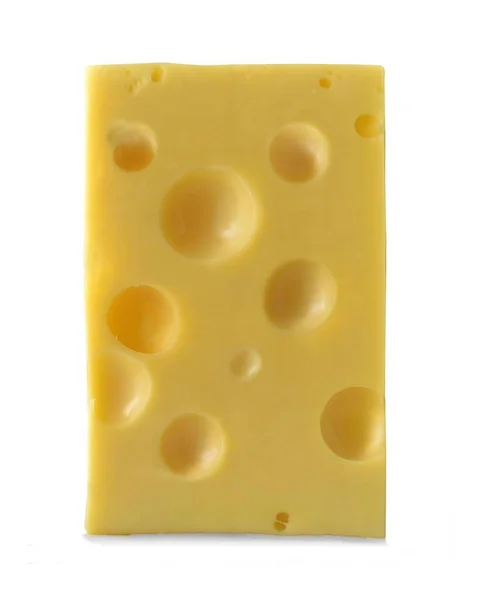 Τυρί Edamer Απομονωμένο Λευκό Φόντο — Φωτογραφία Αρχείου