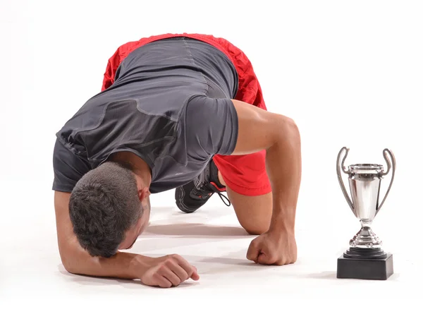 Exhausted runner — Stock Photo, Image