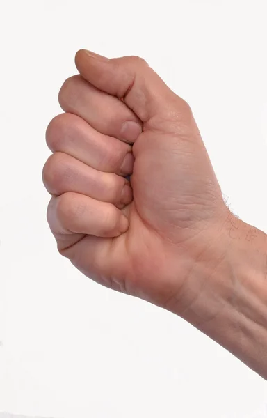 Knuten näve hand — Stockfoto