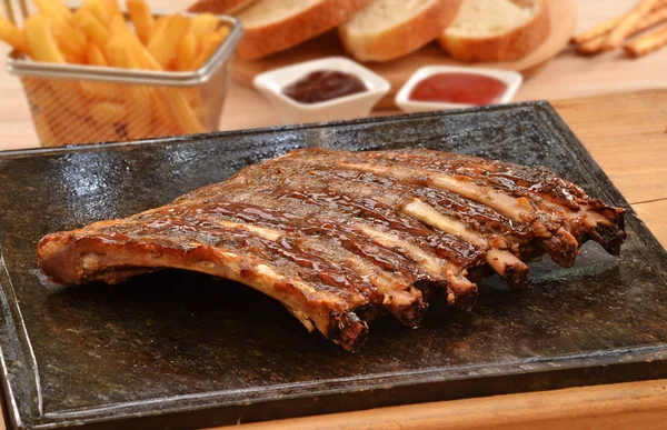Grilled pork rib meat — ストック写真