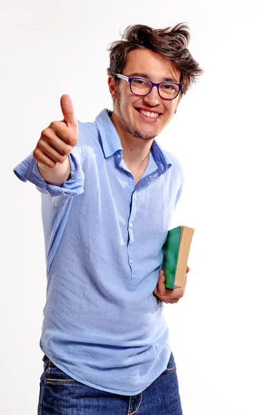 Glad studentporträtt — Stockfoto