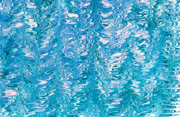 Blue pink pattern Ebru — Stock Photo, Image