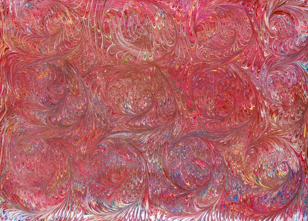 Pink swirl ebru pattern — Stock Photo, Image