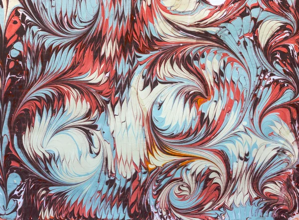 dalgalar ve çini deseni ebru