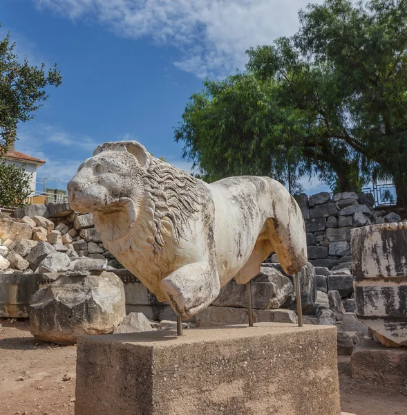 Statyn lion i Didim — Stockfoto