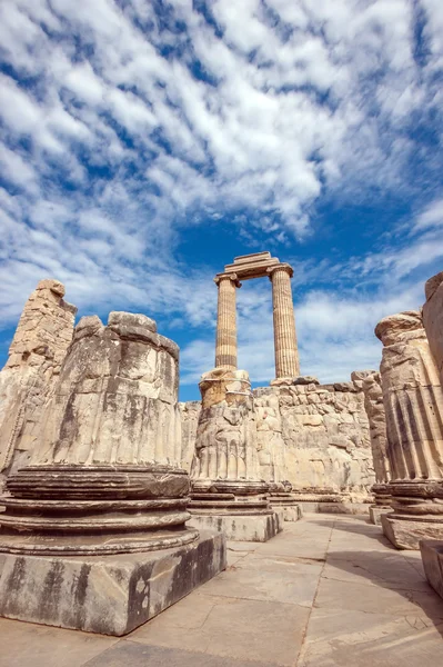 Colonne nel Tempio di Apollo — Foto Stock