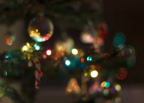 Рождественский фон с размытием — стоковое фото
