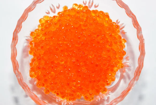 Caviar vermelho close-up — Fotografia de Stock