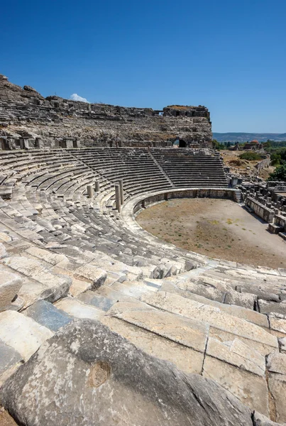 Milet, Yunan amfi tiyatro — Stok fotoğraf