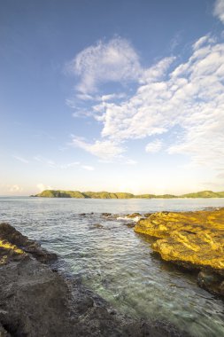 Doğa güneş ışığı ile kaya dokusu