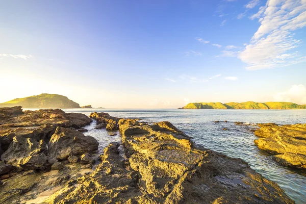 Textura Rocha Com Luz Solar Natureza — Fotografia de Stock