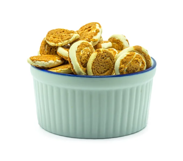 Kekse mit weißem Hintergrund — Stockfoto