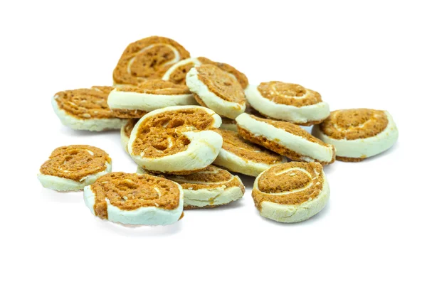 Kekse mit weißem Hintergrund — Stockfoto