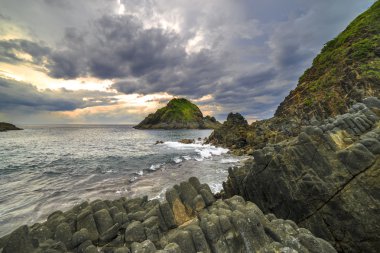 Rock Dağı'nda Lombok Beach, Endonezya