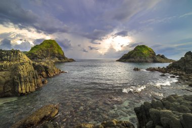 Rock Dağı'nda Lombok Beach, Endonezya