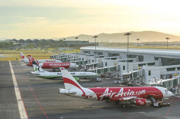 Kuala Lumpur Malasia Febrero 2016 Temprano Mañana Hermoso Amanecer Aeropuerto — Foto de Stock