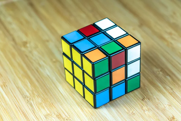 Селангор Малайзия Июня 2016 Года Классический Кубик Рубика 3X3X3 Белом — стоковое фото