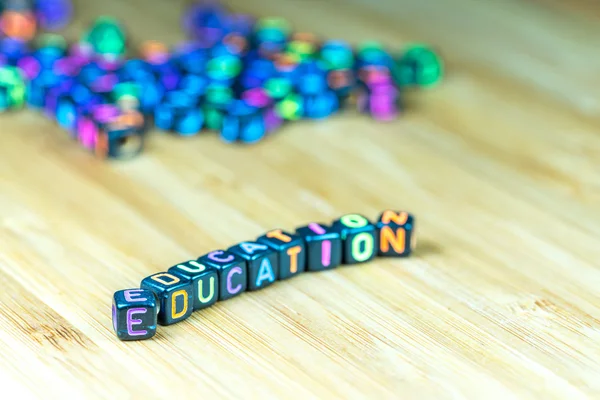 Cubes with educational concept — Stock Photo, Image