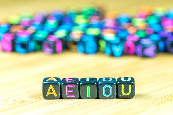 Cube with educational concept — Stock Photo, Image