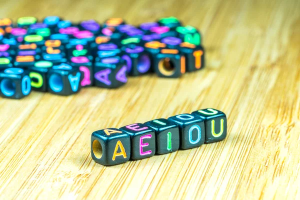 Cube with educational concept — Stock Photo, Image